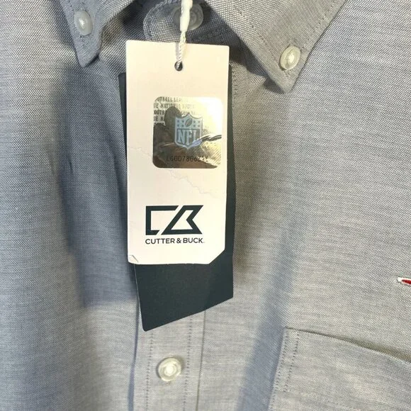 Cutter & Buck New England Patriots Men's Big & Tall 1XB Long Sleeve Shirt NWT - Picture 6 of 11